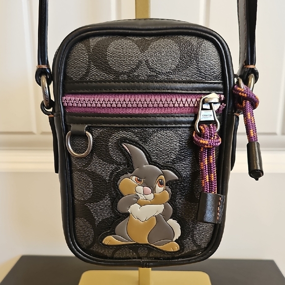 Coach Handbags - Disney x Coach Terrain Crossbody in Signature Canvas With Thumper Like New